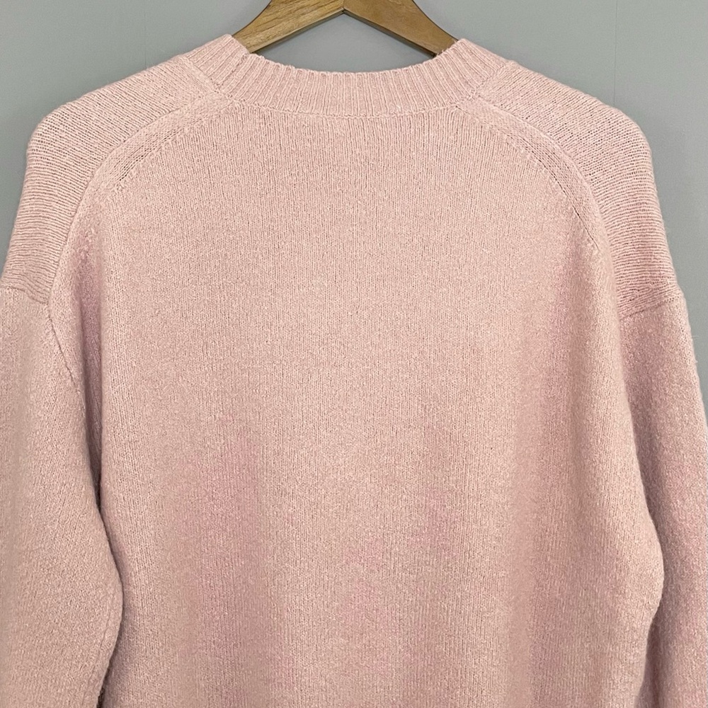 Everlane The Coccoon Crew Sweater In Plush Cotton Wool Alpaca Pink NWT - Picture 8 of 14